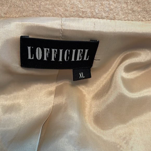 L’Officiel, XL, 100% wool, fully lined, raw edge style, smal back vent, as new - Picture 8 of 8